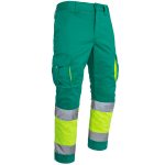 Reflektierende Hose mit Elastan MANNLAND HIVIS GREEN