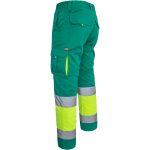 Reflektierende Hose mit Elastan MANNLAND HIVIS GREEN