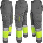 Reflektierende Hose mit Elastan MANNLAND HIVIS GREY