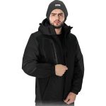 Winterarbeitsjacke mit Kapuze HOLM BLACK