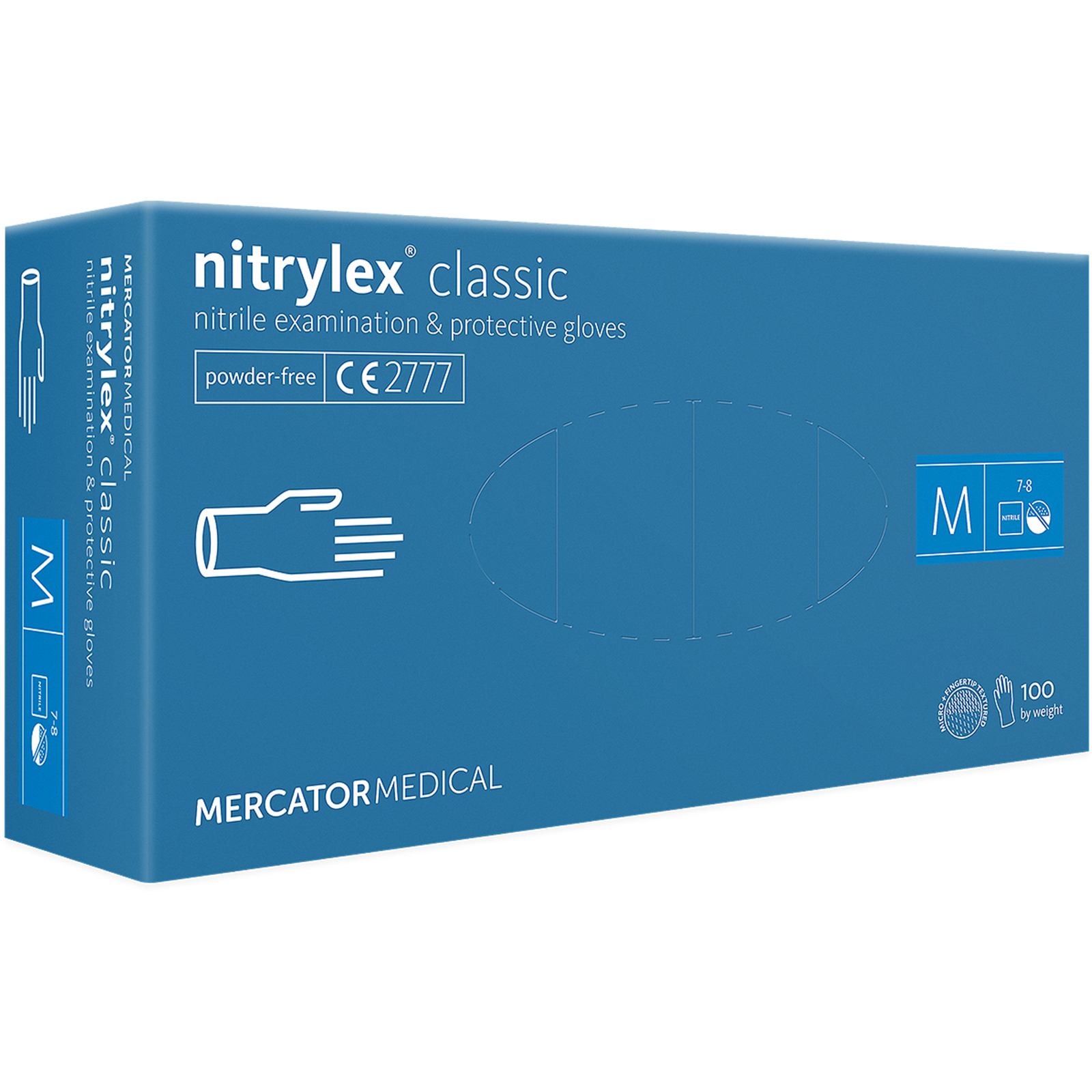 Nitril-Diagnose-Handschuhe 100 Stück MERCATOR Nitrylex® BASIC ungepudert Nitril-Diagnose-Handschuhe 100 Stück MERCATOR Nitrylex® BASIC ungepudert