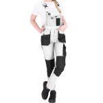 Damen-Arbeitshose mit Latz FIO WHITE