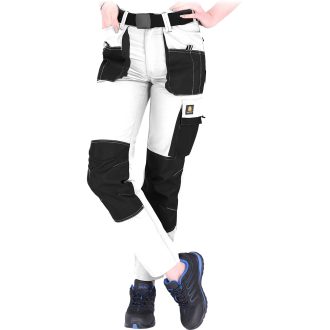 Damen-Taillen-Arbeitshose FIO WHITE