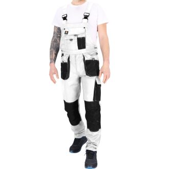 Arbeitshose mit Latz FOXI WHITE