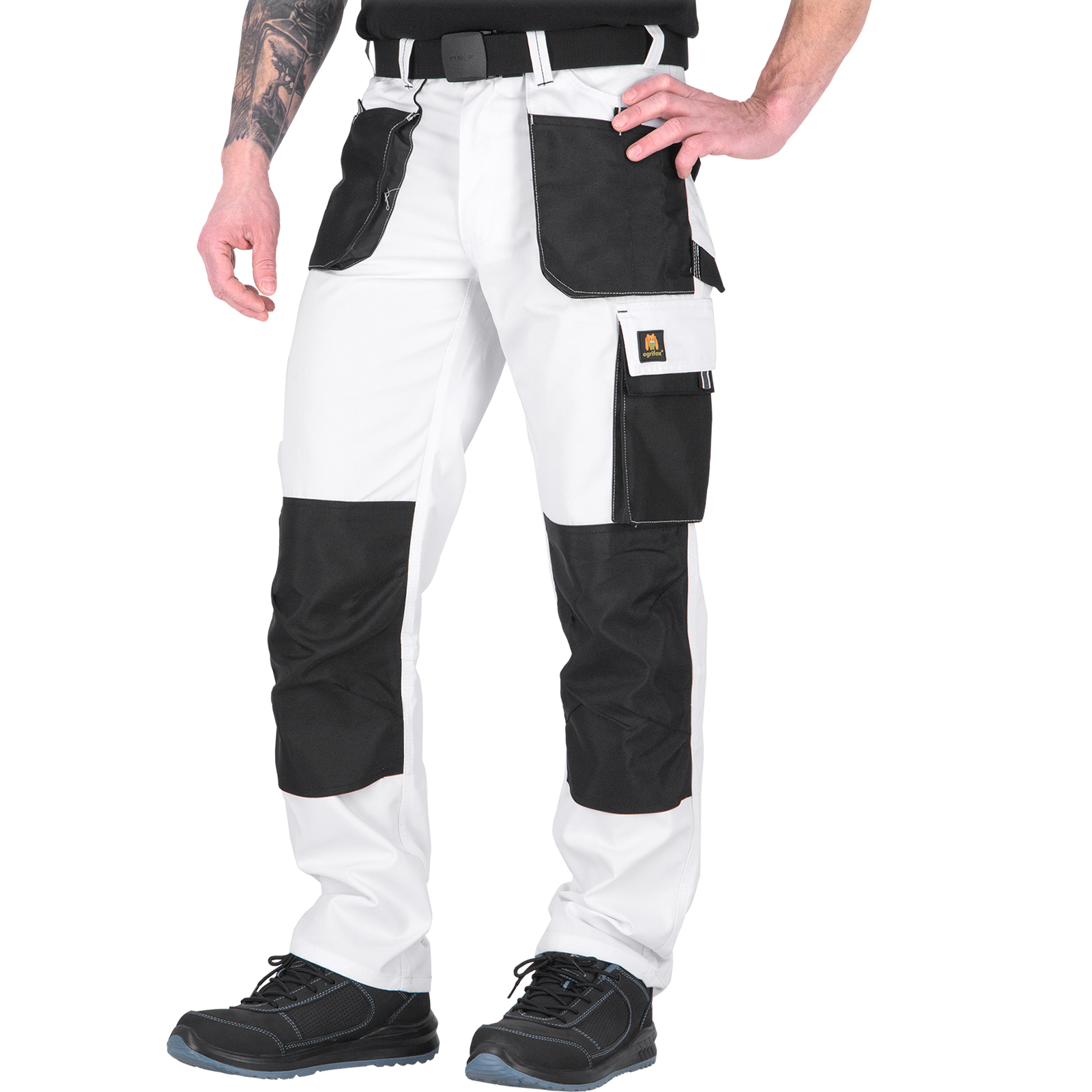 Taillierte Arbeitshose FOXI WHITE Taillierte Arbeitshose FOXI WHITE