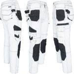 Stretch-Jeans-Arbeitshose JEANS WORK WHITE