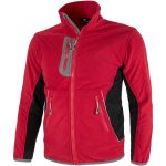 Fleece-Arbeitssweatshirt PROFI COOL RED
