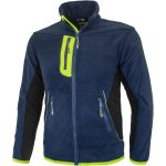 Fleece-Arbeitssweatshirt PROFI NAVY GELB