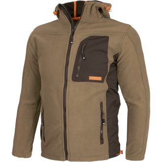 Arbeitsjacke aus Fleece mit Kapuze NEWAGE BROWN