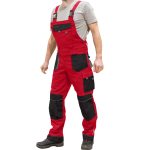 Arbeitshose mit Hosenträgern PROFI COOL RED 2.0