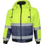 WARDI HIVIS 2V1 Winter-Arbeitsjacke mit Reflektoren