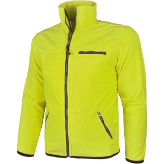 Fleece-Arbeitssweatshirt COOL GELB