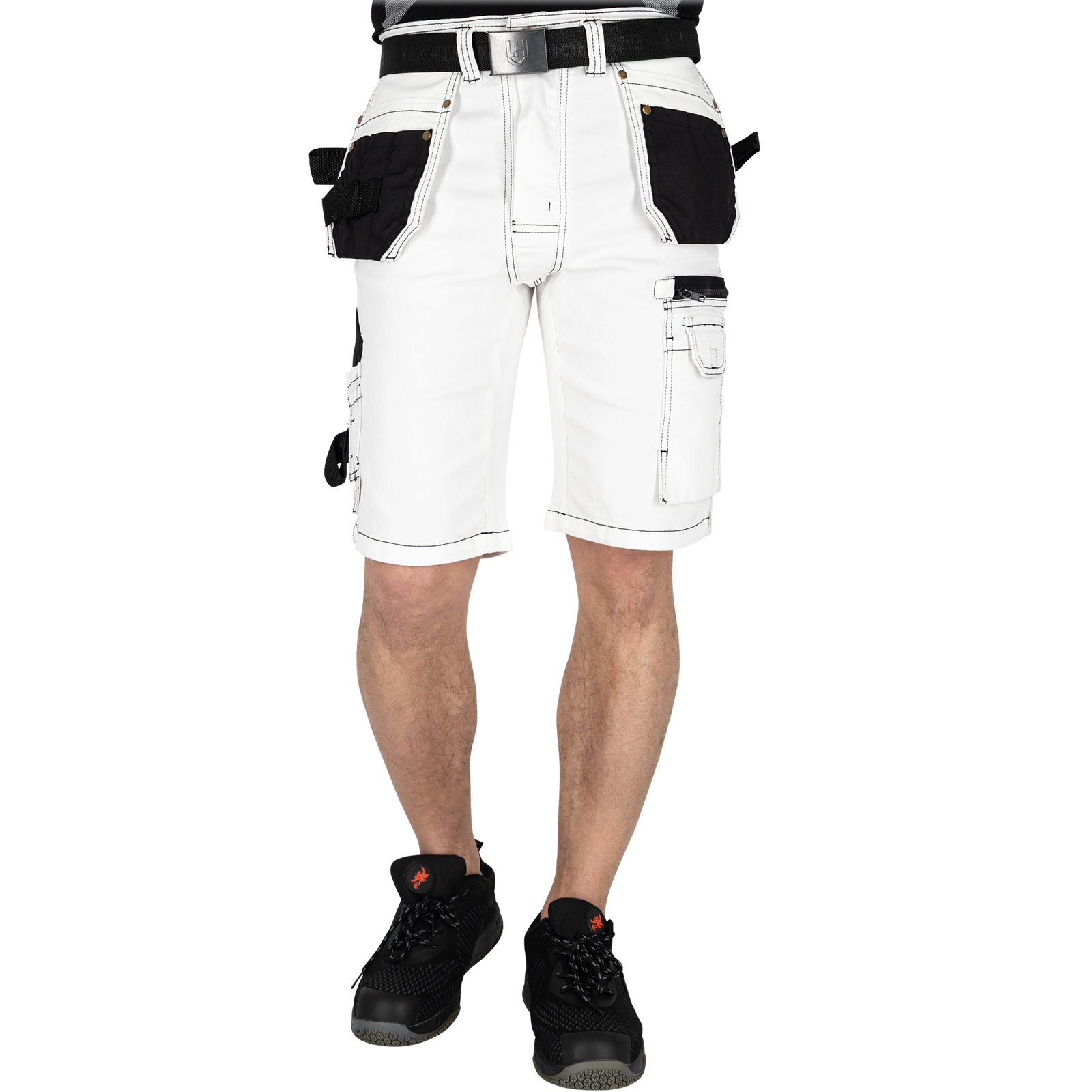 Arbeitsjeansshorts JEANS WORK WHITE Arbeitsjeansshorts JEANS WORK WHITE
