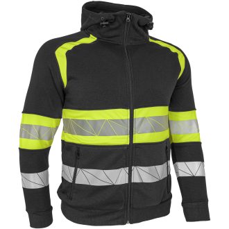 RAUTEX – Arbeits-Reflex-Kapuzenpullover mit Reißverschluss