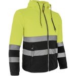 Damen-Fleece-Kapuzenpullover mit Reflektorstreifen MANTIS HOOD YELLOW