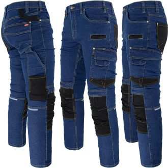 Arbeitsjeanshose aus Stretch-Denim JEANS STRETCH BLUE