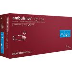 Diagnostische Latexhandschuhe, 50 Stück, MERCATOR Ambulance® High Risk, puderfrei