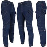 Arbeitsjeanshose aus Stretch-Denim JEANS TECH BLUE